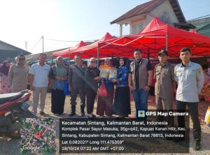 Sekdis Perindagkop Sintang Buka Pelaksanaan OP di Pasar Masuka
