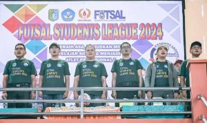 Kadis Dikbud Sintang Buka Futsal Students League di GOR Apang Semangai