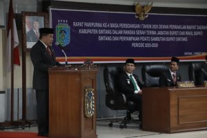 Gubernur Kalbar Hadiri Sertijab Bupati dan Wabup Sintang di DPRD Sintang