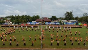 Kwarcab Sintang Persembahkan Tarian Kolosal “Saka Tiga” Saat Pembukaan Raimuna Daerah Se Kalbar